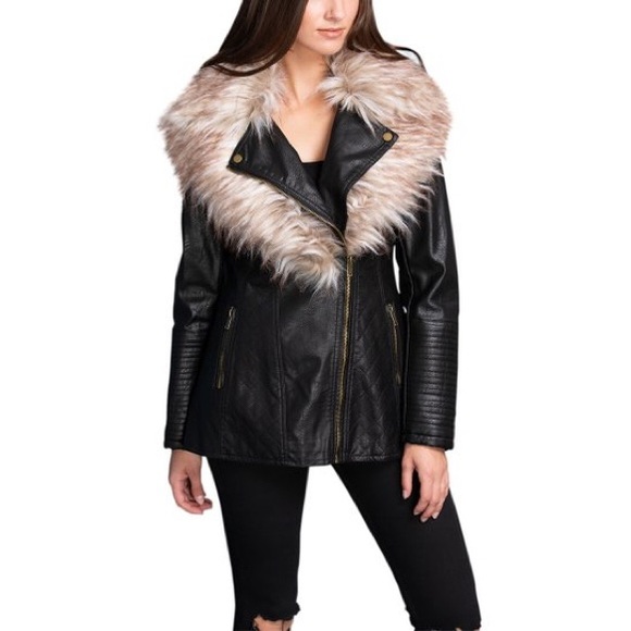 NWT PeTA APPROVED VEGAN Faux Leather Jacket, Sz. M - Picture 4 of 4